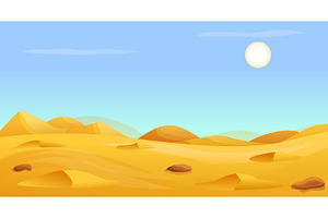 Hot Desert Panorama Concept Banner