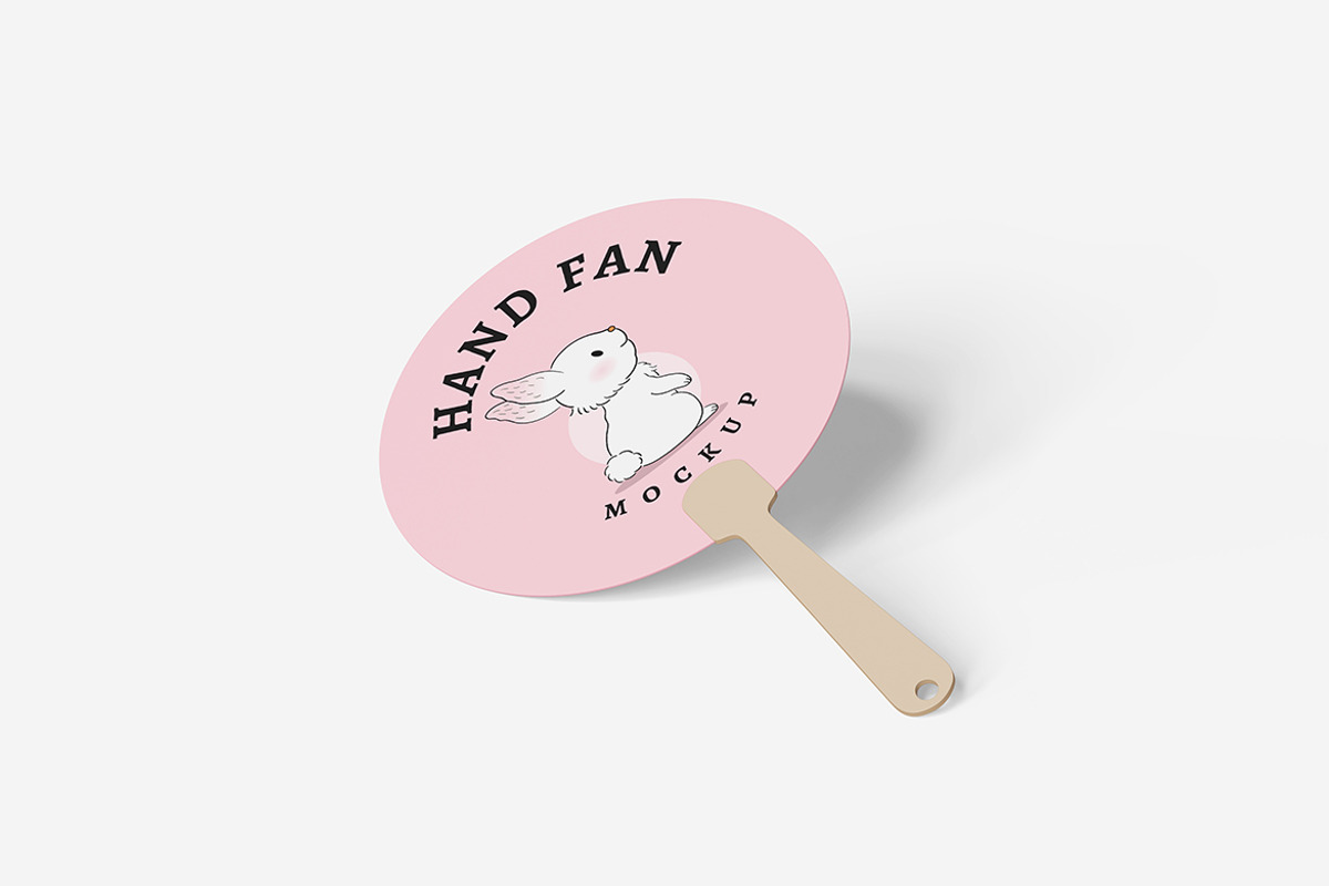 Hand Fan Mockup, a Product Mockup by bimockup (Photo 3 of 6)
