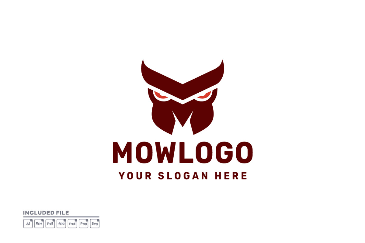 Owl with Initial Letter M Logo, a Branding & Logo Template by yuanesei