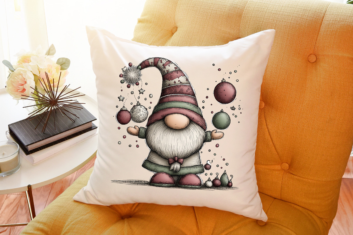 Whimsical Christmas Gnome Clipart, an Illustration by Sublimation Artist (Photo 6 of 6)