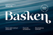 Basken Typeface, a Sans Serif Font by Megatype (Thumbnail 1 of 11)