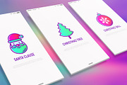 Merry Christmas | 16 Thin Line Icons, an Outline Icon by Alex Blogoodf (Thumbnail 2 of 7)