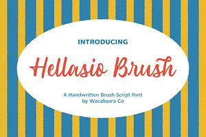 Hellasio - Brush Script Font
