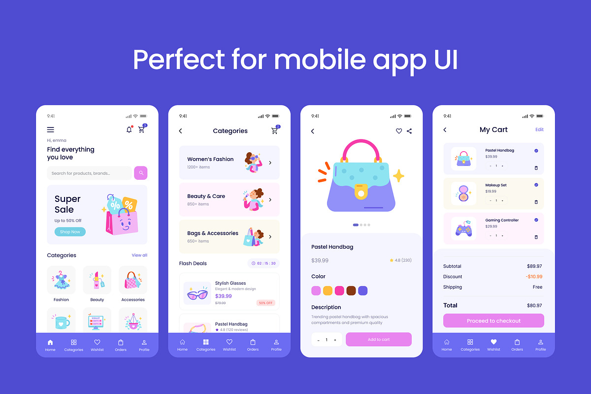 160 Shopping Flat Icons Bundle, an Emoji Icon by Prosymbols (Photo 4 of 12)