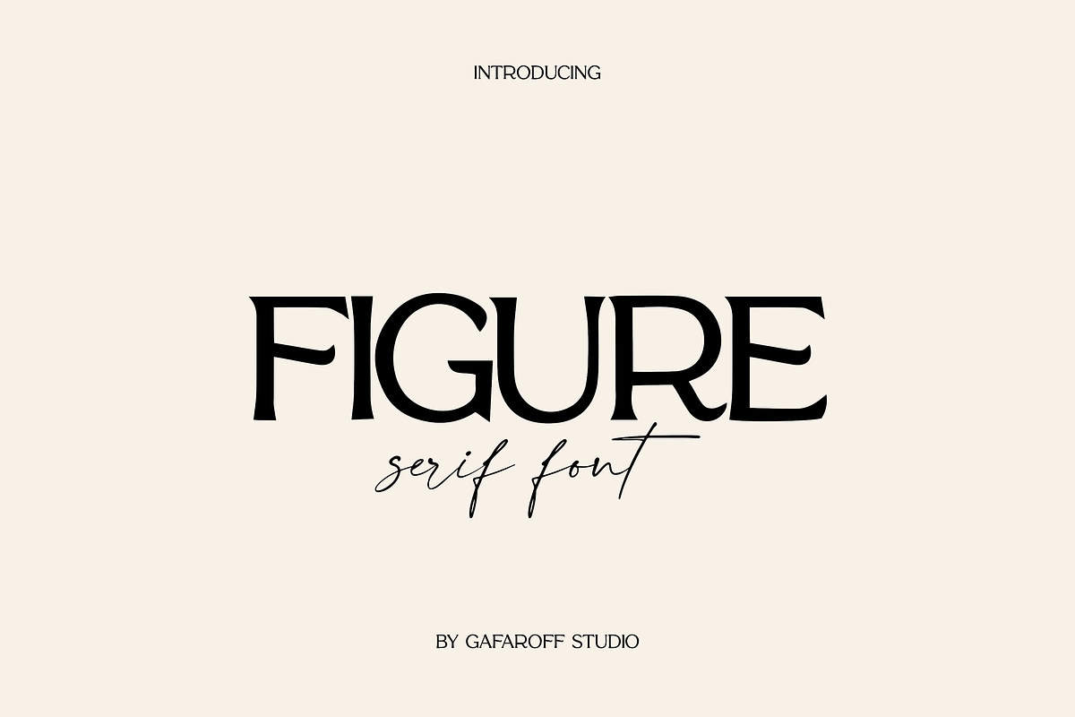 Figure Bold Serif Font, a Serif Font by gafaroff studio (Photo 1 of 6)