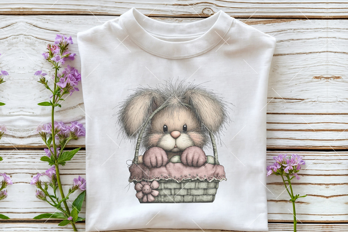 Whimsical Easter Bunny Clipart, an Illustration by OK Design (Photo 5 of 6)