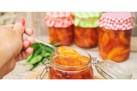 Preservation of nectarine jam, a Food & Drink Photo by yanadjana