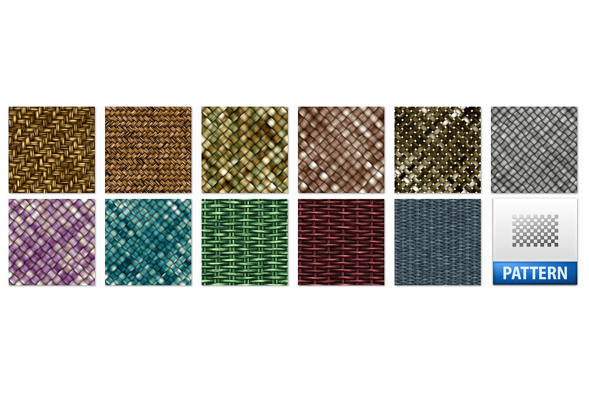 47 Seamless Wickerwork Pattern Set, a Palette Add-On by Kseniya-Omega (Photo 4 of 7)
