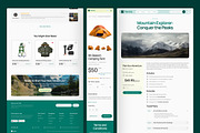 Hiking & Outdoor Activities Website, an UI Kit Template by peterdraw (Thumbnail 5 of 7)