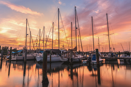 Sunset at the Marina