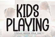 Kids Playing | Script Font, a Script Font by Scratchones (Thumbnail 1 of 8)