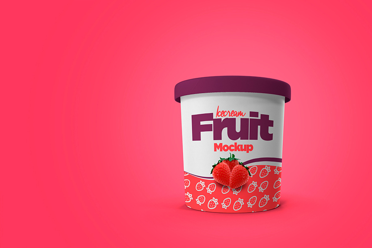 Ice Cream Cup Mockup, a Cups & Container Mockup by rogeriomarcos (Photo 2 of 15)