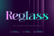 Reglass - Refractive Serif Font, a Serif Font by Gleb Guralnyk (Thumbnail 1 of 6)