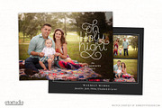 Christmas Card Template CC322, a Card Template by OtoStudio (Thumbnail 1 of 2)