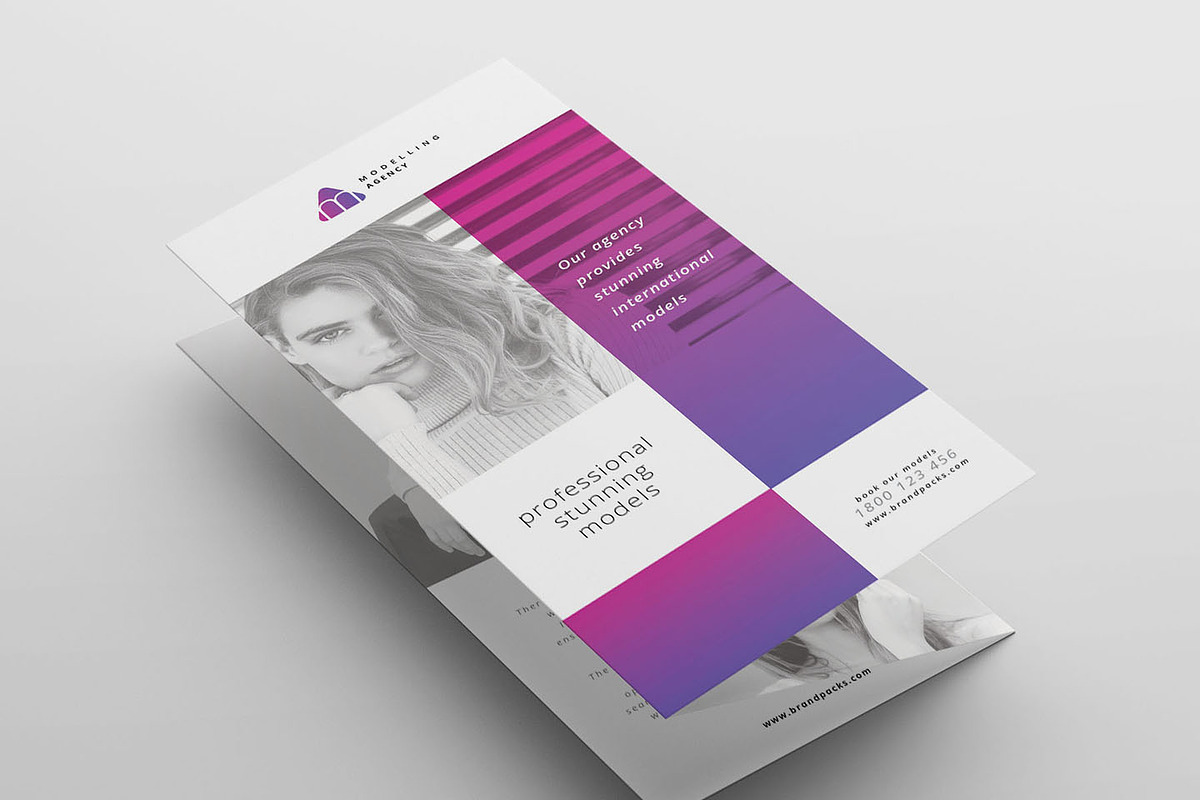 Modelling Agency Trifold Brochure, a Brochure Template by BrandPacks (Photo 3 of 4)