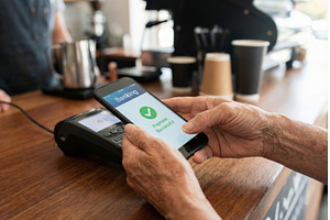 Man Pays With Phone, a Business Photo by CREATIVEDEF