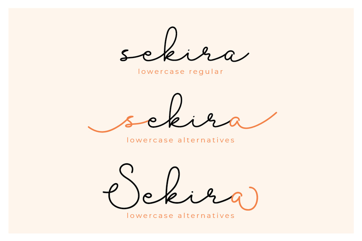 Sekira - Handwritten Script preview 5