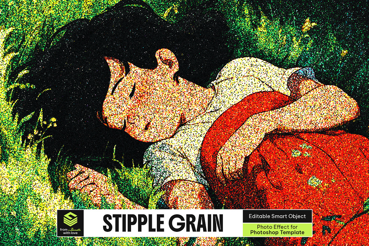 Stipple Grain Photo Effect, a Layer Style Add-On by dokudokunomi (Photo 1 of 8)