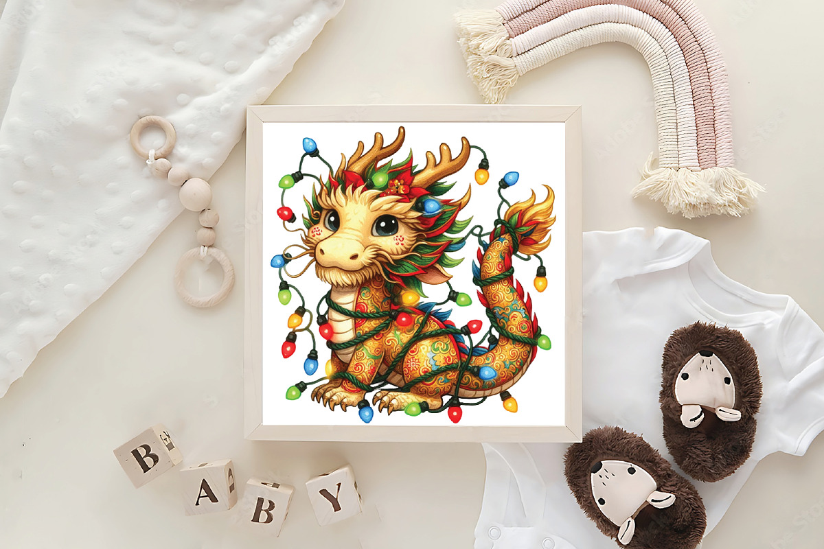 Chinoiserie Christmas Clipart, an Illustration by CraftArtStudio (Photo 6 of 6)