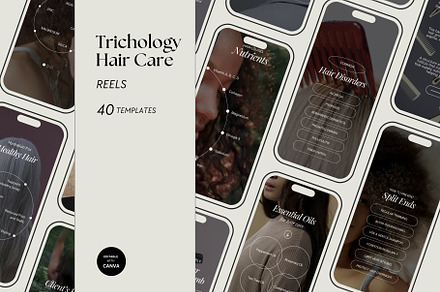 Trichology Instagram Template Reels, a Social Media Template by Terraa Studio Design