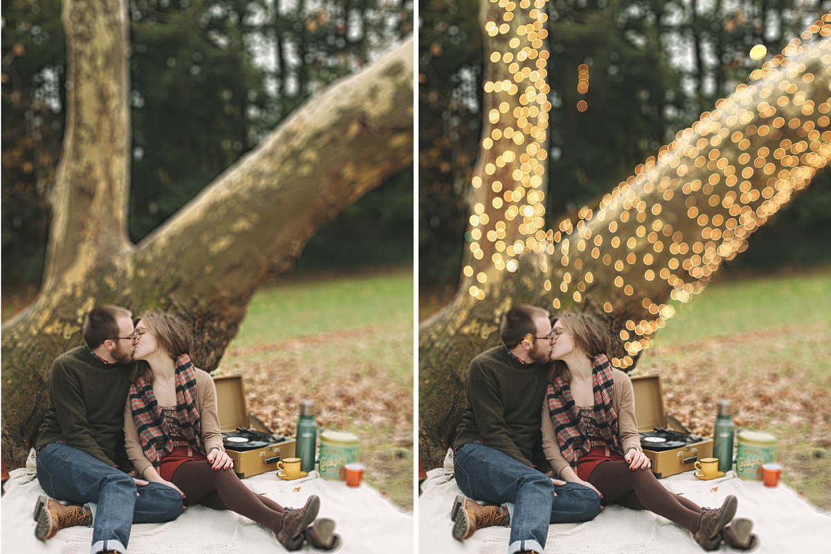 Gold Bokeh JPG photoshop overlays, a Plug-in Add-On by ZephyrDigital (Photo 3 of 7)