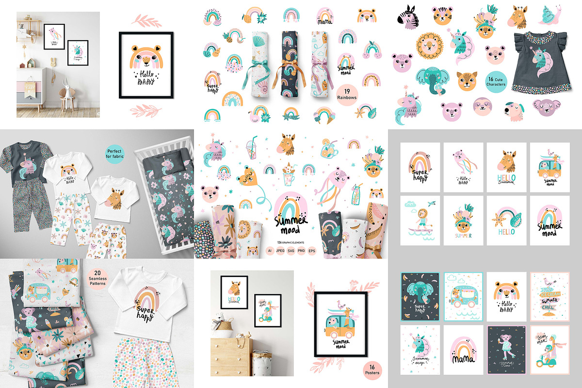 Bundle illustration, baby animals, an Animal Illustration by OxanaTally (Photo 11 of 13)