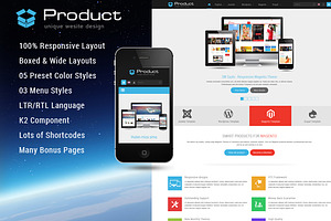 Product - Responsive Joomla Template