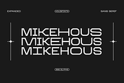Mikehous Expanded, a Sans Serif Font by 24Design Studios (Thumbnail 1 of 12)