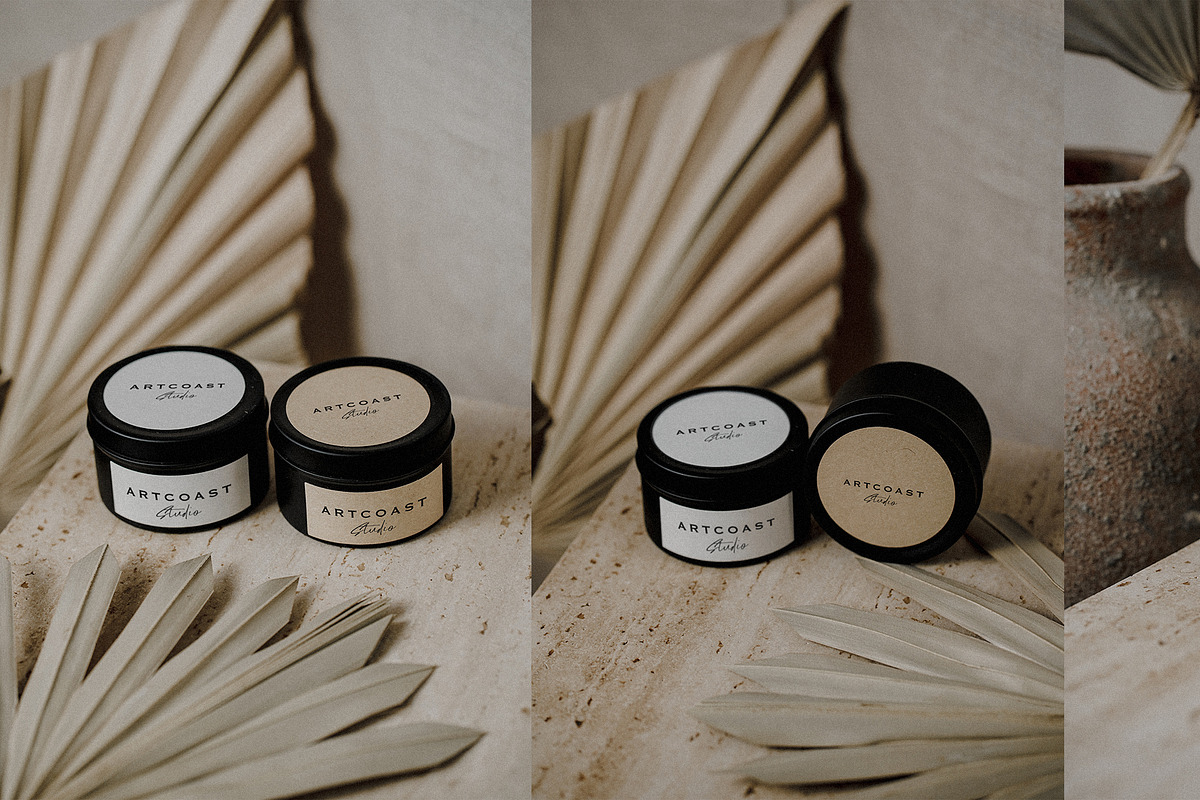 20 Boho Candle Jar Mockups, a Packaging Mockup by Artcoast Std. (Photo 8 of 11)