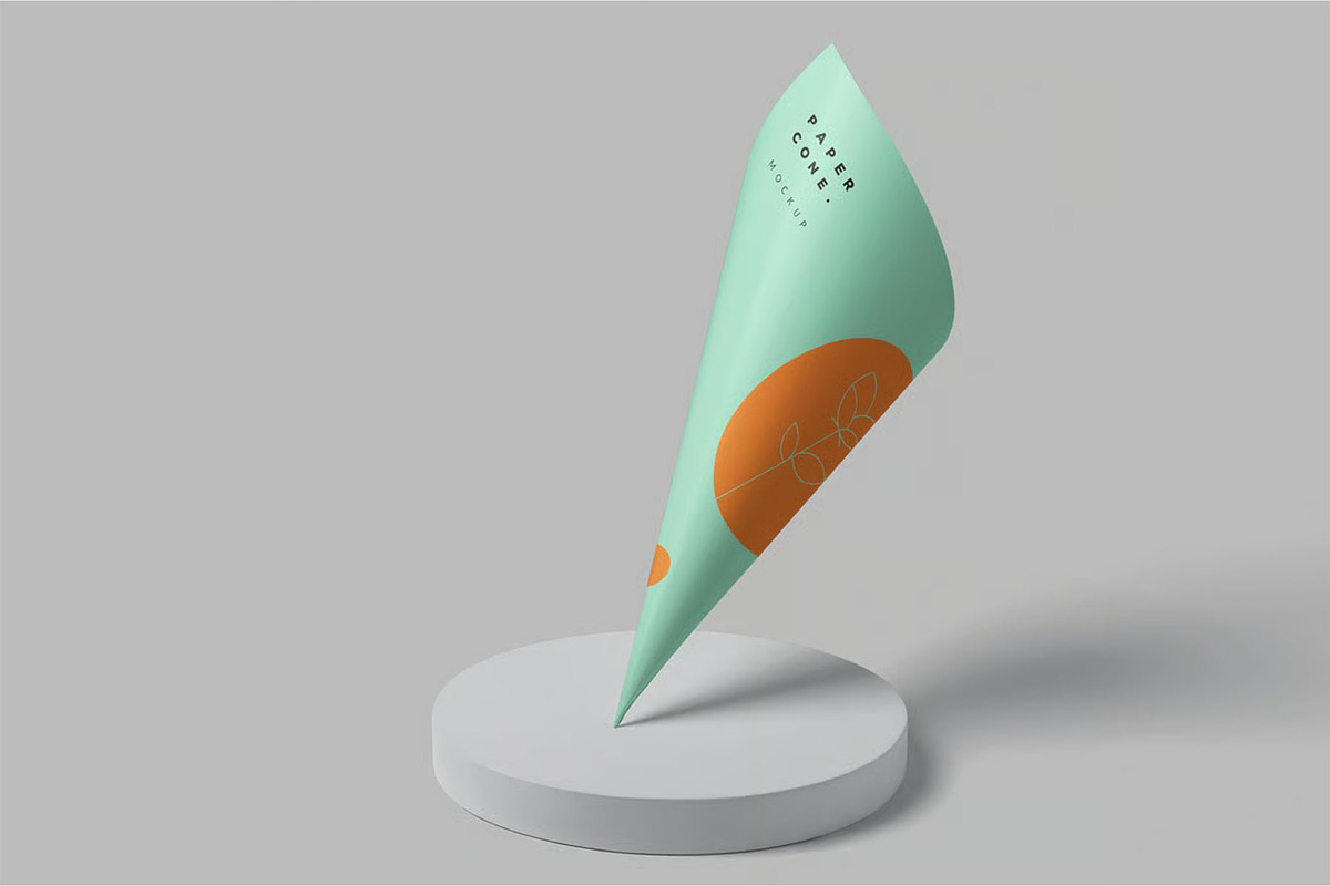 Paper Cone Packaging Mockups, a Packaging Mockup by megostudi0 (Photo 7 of 7)