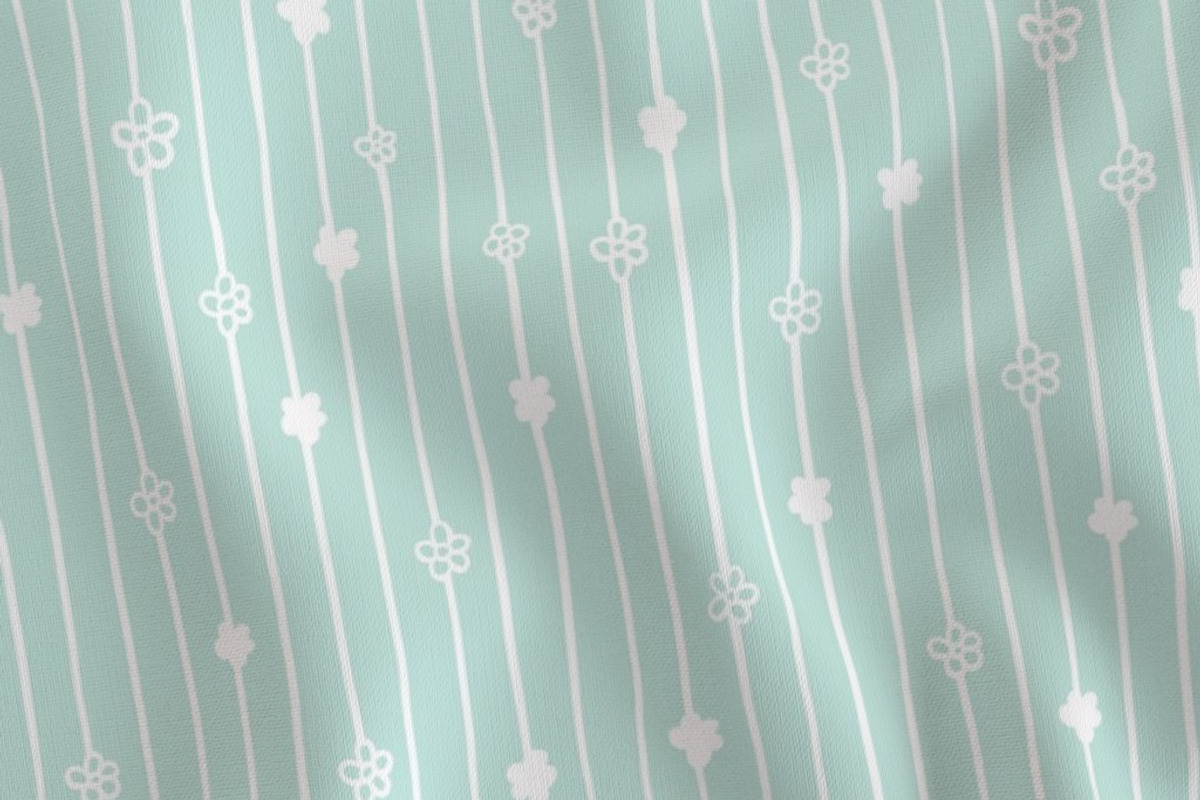 Flower Stripes Seamless Pattern, a Pattern Graphic by Forest Lily (Photo 4 of 7)