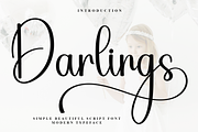 Darlings, a Handwritten Font by FreshTypeINK (Thumbnail 1 of 8)