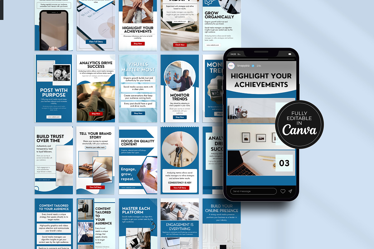 Social Media Manager Canva Bundle, a Social Media Template by Snapybiz (Photo 6 of 10)