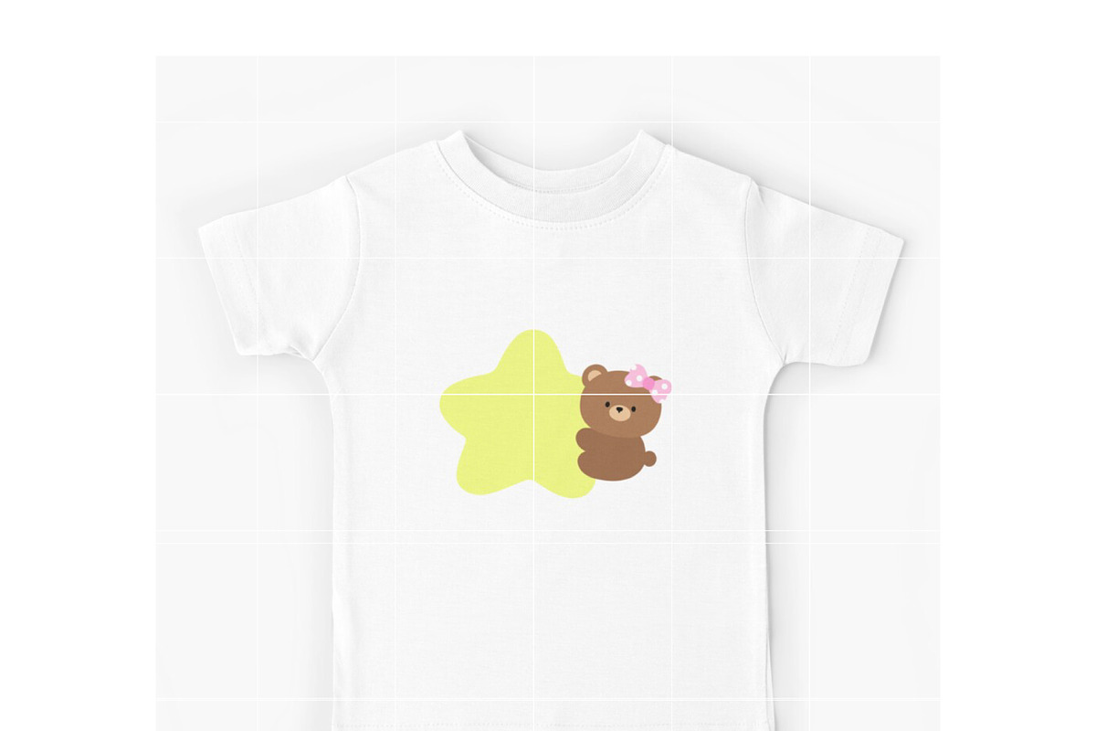 Cute Bear with Star SVG, an Illustration by TheHitShop (Photo 7 of 10)