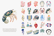 Preppy coastal clipart png set, a Decorative Illustration by Patishop Art (Thumbnail 5 of 12)