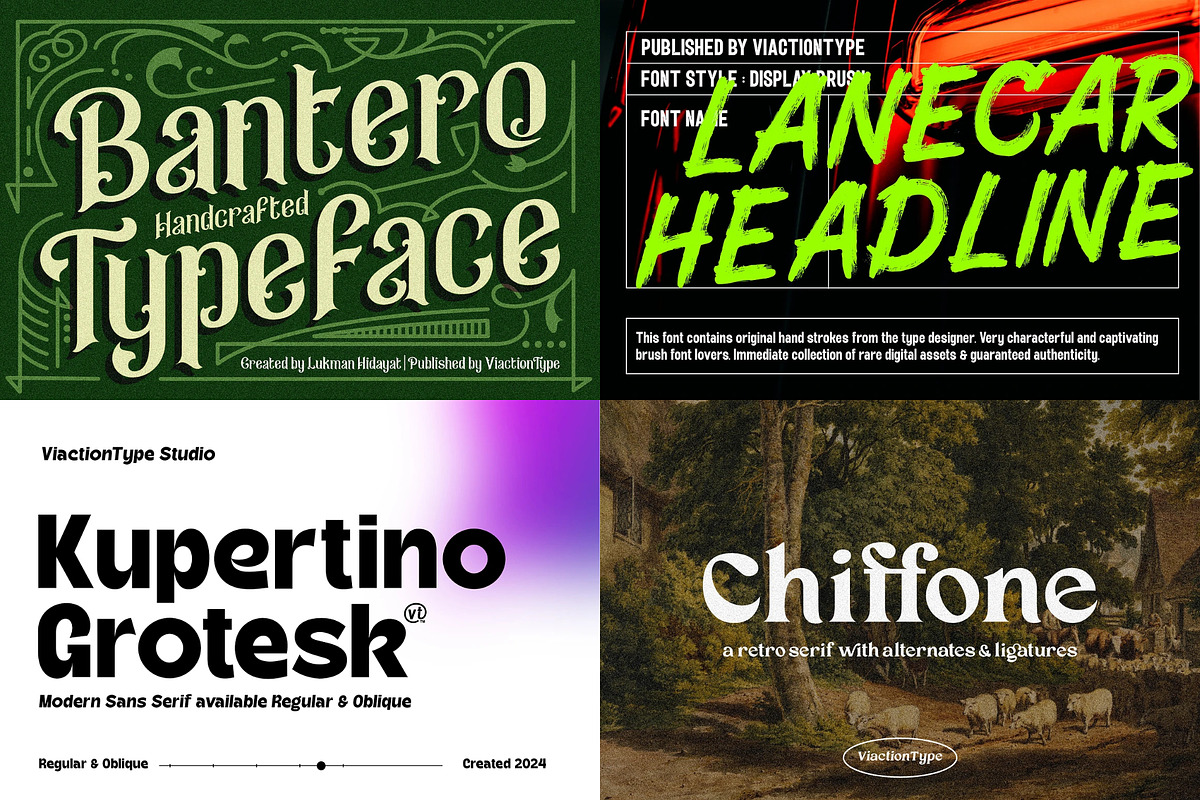 VT Treasure Font Bundle, a Script Font by ViactionType (Photo 2 of 12)