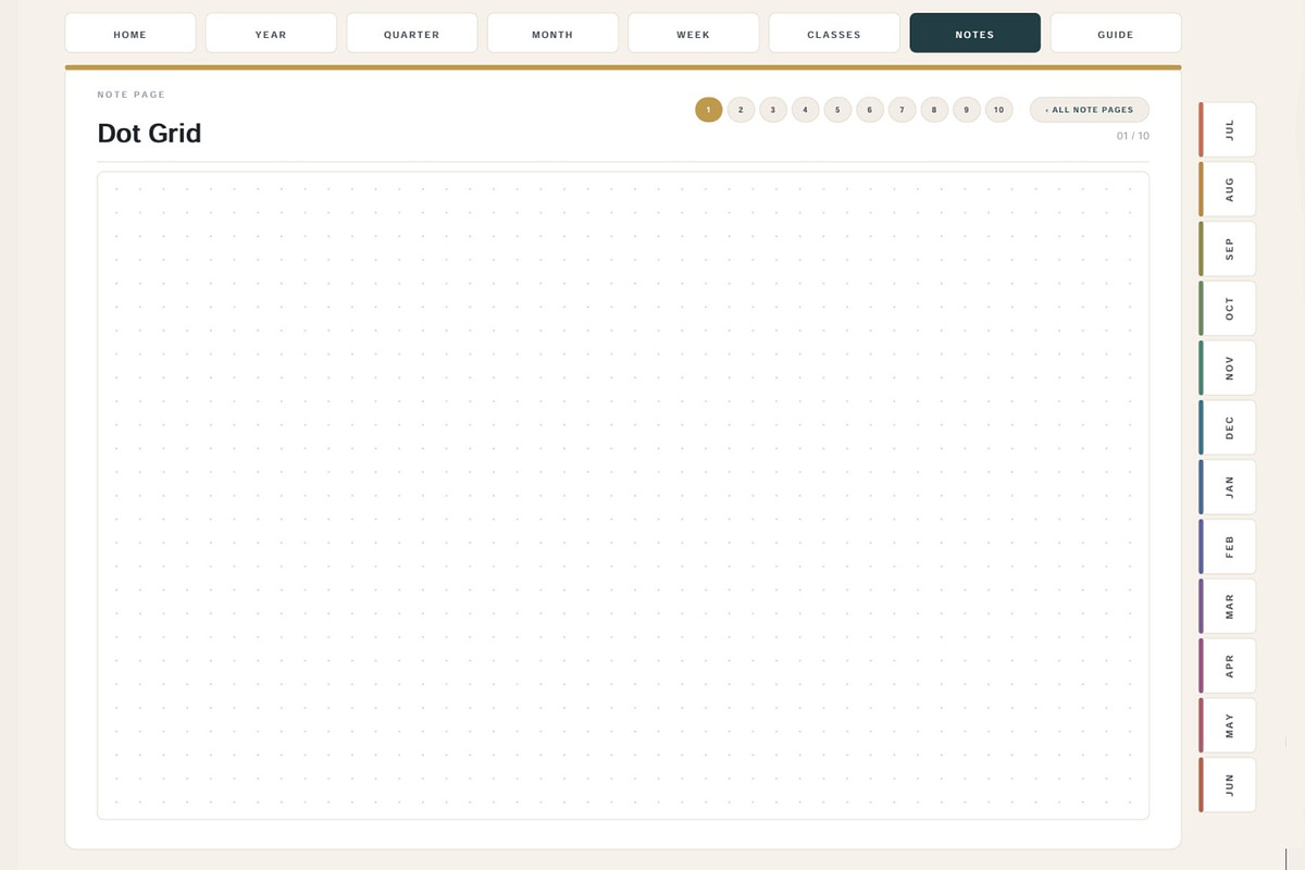 All-in-One Digital Student Planner, a Stationery Template by DigiVara Studio (Photo 12 of 21)