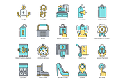 80 Shopping & Commerce Icons | Aqua, an Outline Icon by Flat Icons (Thumbnail 2 of 5)