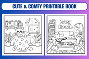 36 Cozy Spaces Coloring Pages, a Decorative Illustration by Coco Bloom (Thumbnail 3 of 3)