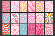 GROOVY PATTERNS. Y2K VECTOR TEXTURES, a Pattern Graphic by craftlove (Thumbnail 6 of 13)