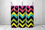 Neon Zigzag Chevron Digital Papers, a Pattern Graphic by Creative Store (Thumbnail 3 of 5)