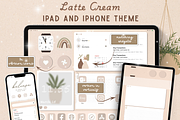 Latte Creme iOS Wallpaper Icon Pack, a Wallpaper Graphic by BeeRubby (Thumbnail 1 of 9)