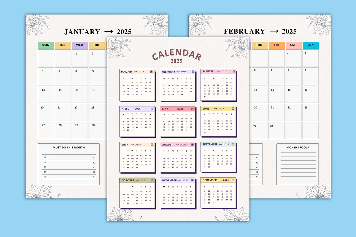 2025 Event Planner Canva, a Stationery Template by Designmela01 (Photo 2 of 7)