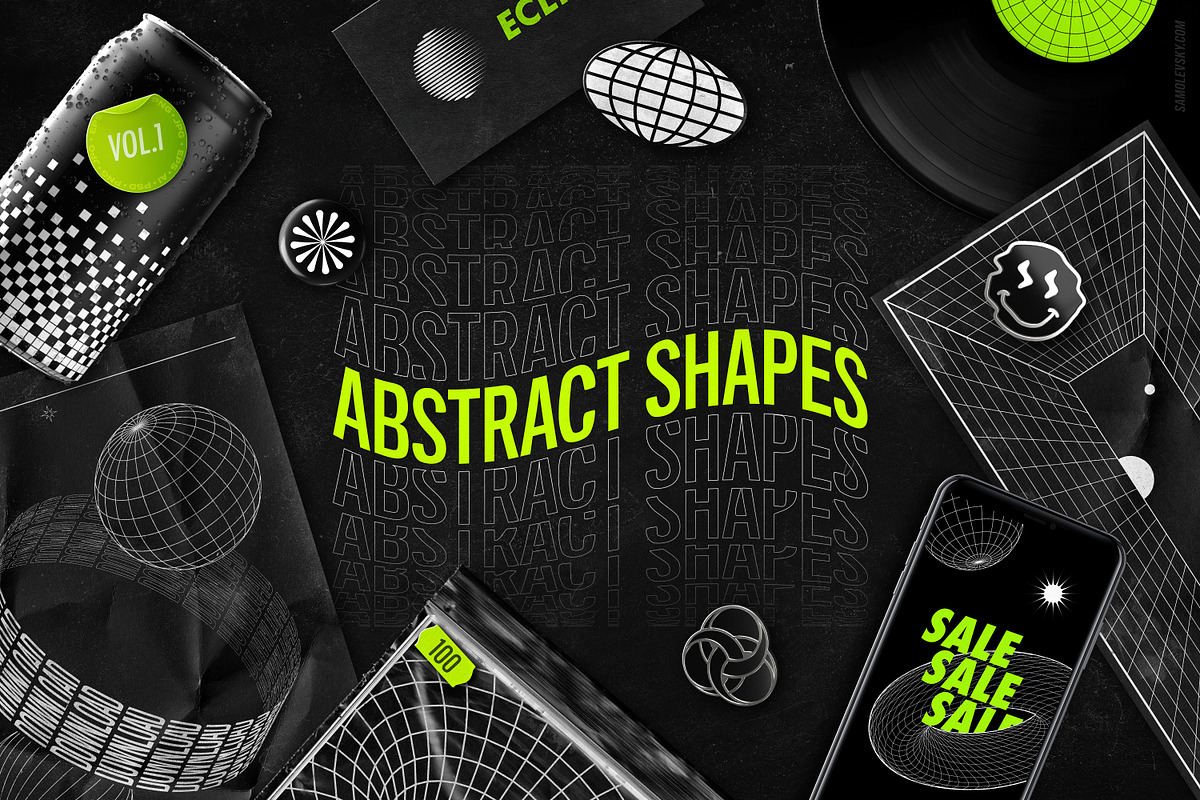 Abstract Shapes: 100 Design Elements, an Object Graphic by Samolevsky (Photo 20 of 21)