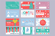 Merry Christmas Cover Templates, a Seasonal Illustration by alexdndz (Thumbnail 9 of 11)