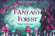 Fantasy Forest-98 Procreate Brushes, a Brush Add-On by MissPerfectKaos (Thumbnail 1 of 9)