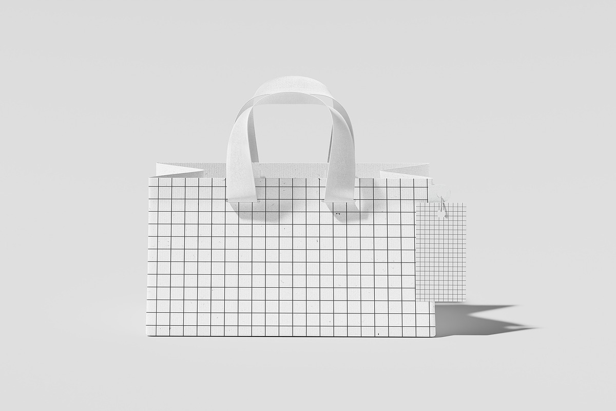 Big Paper Bag Branding Mockup, a Cups & Container Mockup by Eklip Studio (Photo 3 of 5)