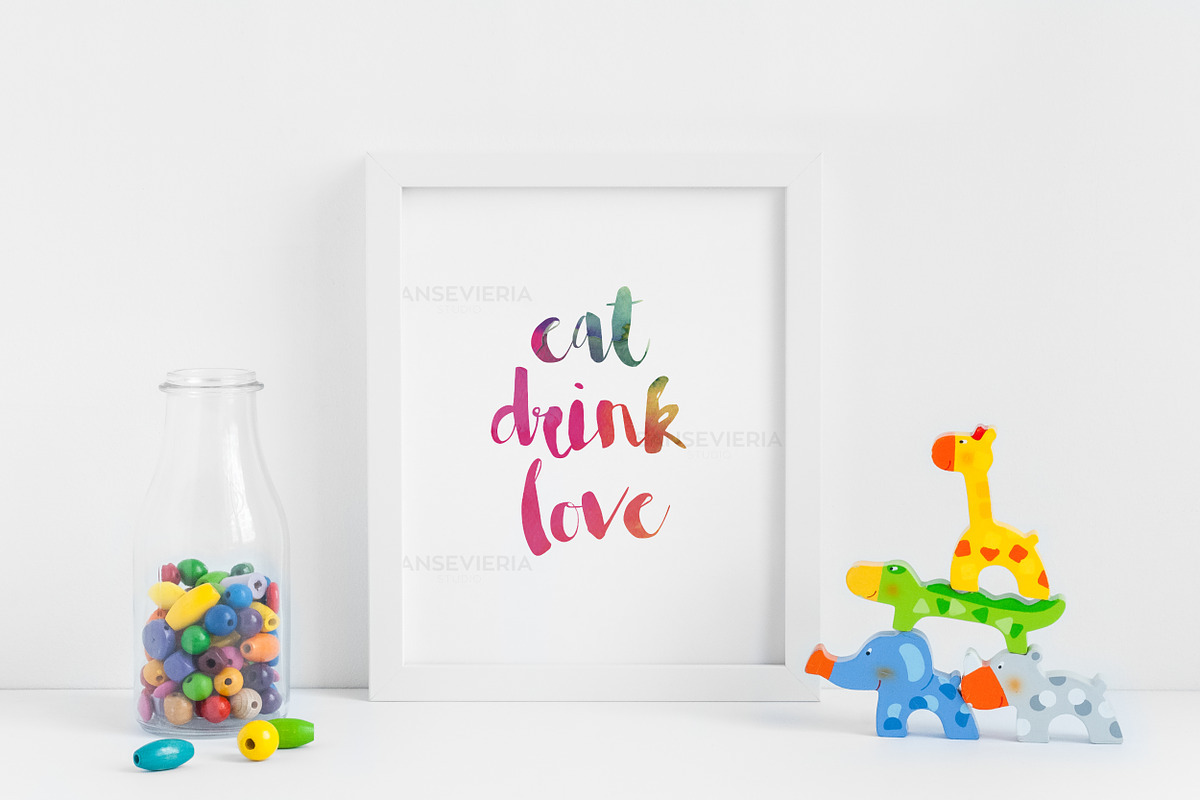 Nursery frame mockup 8x10 16x20 4:5, a Print Template by Grace White (Photo 2 of 3)