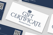Gift Certificate Mockup, a Merchandise Mockup by Unerispace (Thumbnail 2 of 5)