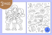 Scout Club Coloring Pages, an Illustration by FoxyImage (Thumbnail 2 of 3)